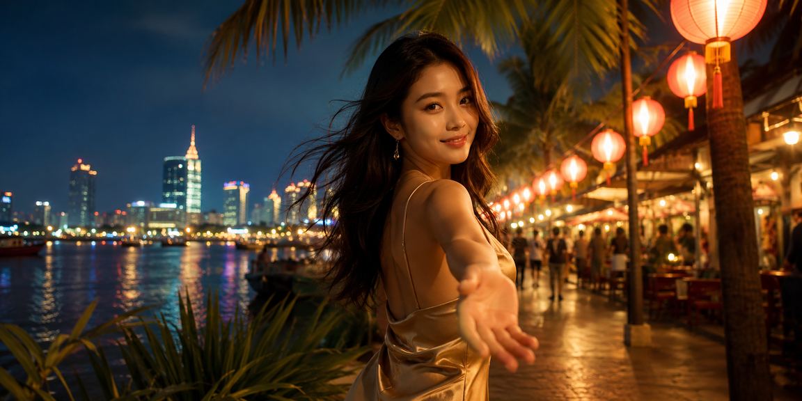 Phong bì đỏ tượng trưng tiền thưởng 893 tại chợ đêm Hồ Chí Minh