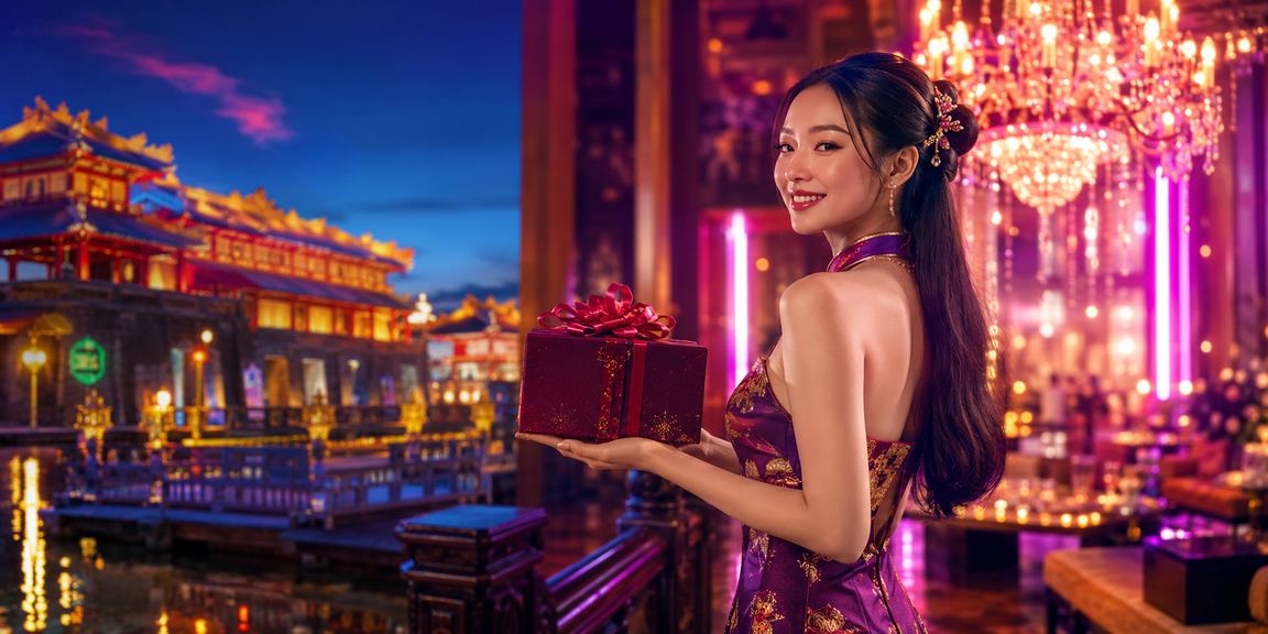 Không khí cá cược neon tại Huế – màn hình kèo thể thao sáng rực ban đêm
